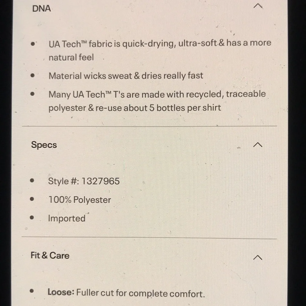 Mems UA Velocity short sleeve NEW NWT - Picture 5 of 12